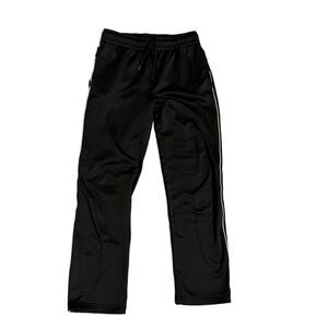 TCP youth boys size 10/12 black athletic pants with white stripe.
